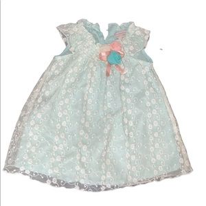 Lace Light Blue/Pink Dress